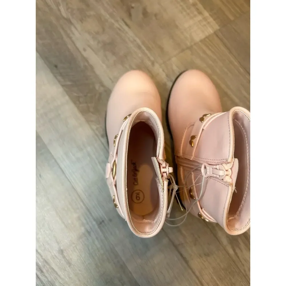 Toddler Girls Harness Western Boots Pink NWT, Cat & Jack Size 9